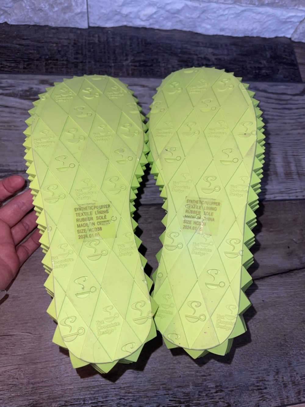 Chocolaticas Rave Women's Mary Jane Platform Neon Party Shoes Reflective - Picture 5 of 5